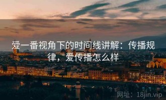 爱一番视角下的时间线讲解：传播规律，爱传播怎么样