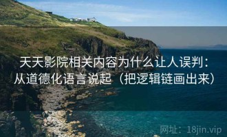 天天影院相关内容为什么让人误判：从道德化语言说起（把逻辑链画出来）