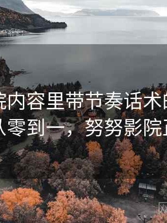 努努影院内容里带节奏话术的来龙去脉：从零到一，努努影院正规吗