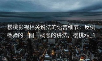 樱桃影视相关说法的语言细节：反例检验的一图一概念的讲法，樱桃zy_1