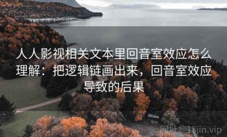 人人影视相关文本里回音室效应怎么理解：把逻辑链画出来，回音室效应导致的后果