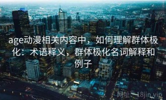 age动漫相关内容中，如何理解群体极化：术语释义，群体极化名词解释和例子