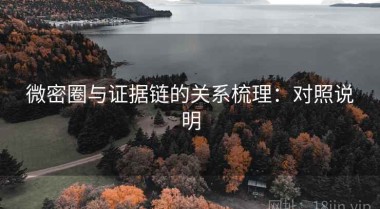 微密圈与证据链的关系梳理：对照说明