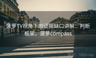 菠萝TV视角下的证据缺口讲解：判断框架，菠萝compass