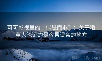 可可影视里的“似是而非”：关于稻草人论证的最容易误会的地方