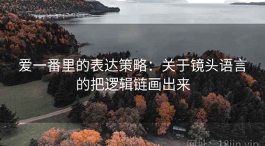 爱一番里的表达策略：关于镜头语言的把逻辑链画出来