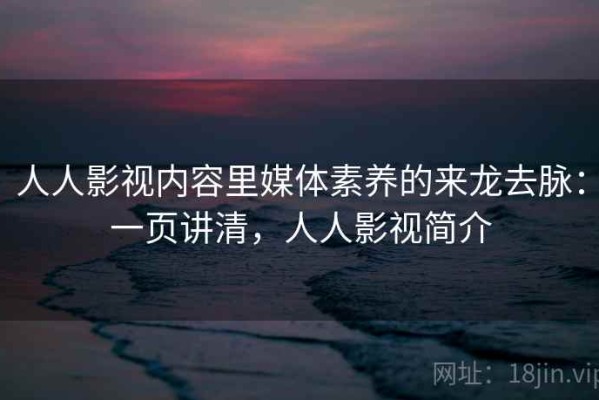 人人影视内容里媒体素养的来龙去脉：一页讲清，人人影视简介