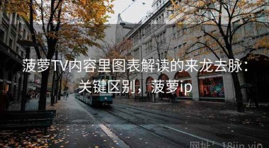 菠萝TV内容里图表解读的来龙去脉：关键区别，菠萝ip