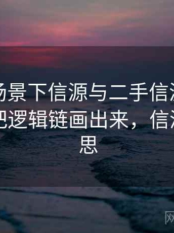 YY漫画场景下信源与二手信源为什么常见：把逻辑链画出来，信源什么意思