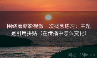 围绕蘑菇影视做一次概念练习：主题是引用拼贴（在传播中怎么变化）