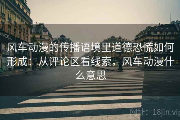 风车动漫的传播语境里道德恐慌如何形成：从评论区看线索，风车动漫什么意思