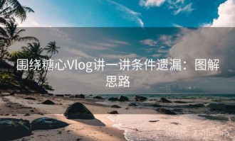 围绕糖心Vlog讲一讲条件遗漏：图解思路
