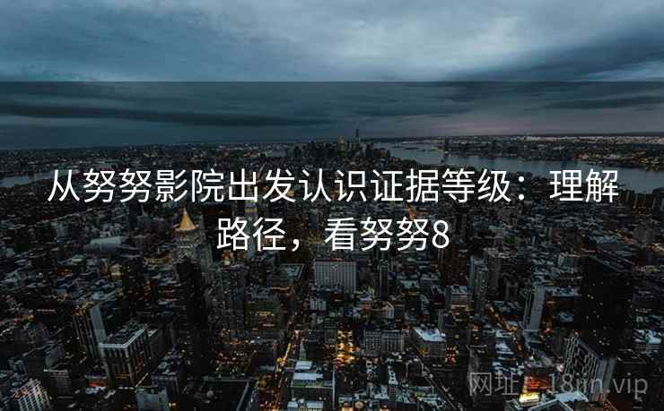 从努努影院出发认识证据等级：理解路径，看努努8