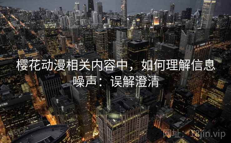 樱花动漫相关内容中，如何理解信息噪声：误解澄清