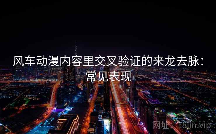 风车动漫内容里交叉验证的来龙去脉:常见表现 风车动漫内容里交叉验证的来龙去脉:常见表现